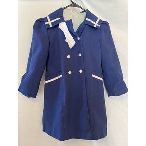 Vtg Girl Dress Coat Size 6 Winnie The Pooh Disney Sears Sailor Madeline